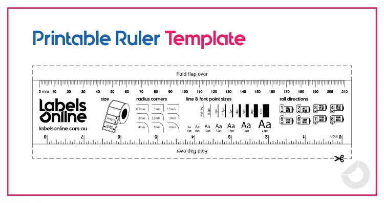 labels online printable ruler template