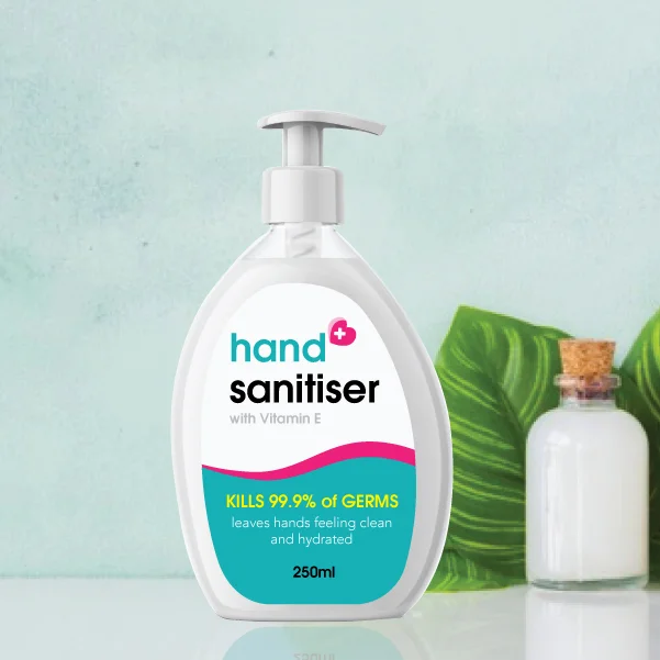 hand sanitiser labels