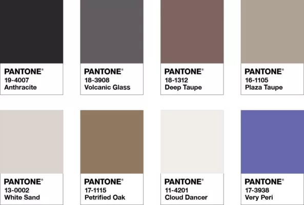Pantone Color of the Year 2022 color palette Star of the show
